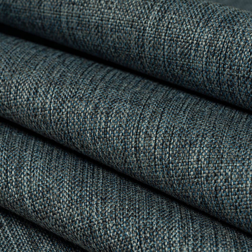 Mavi Siyah Keten Dokulu Runner 40x140 -5955-