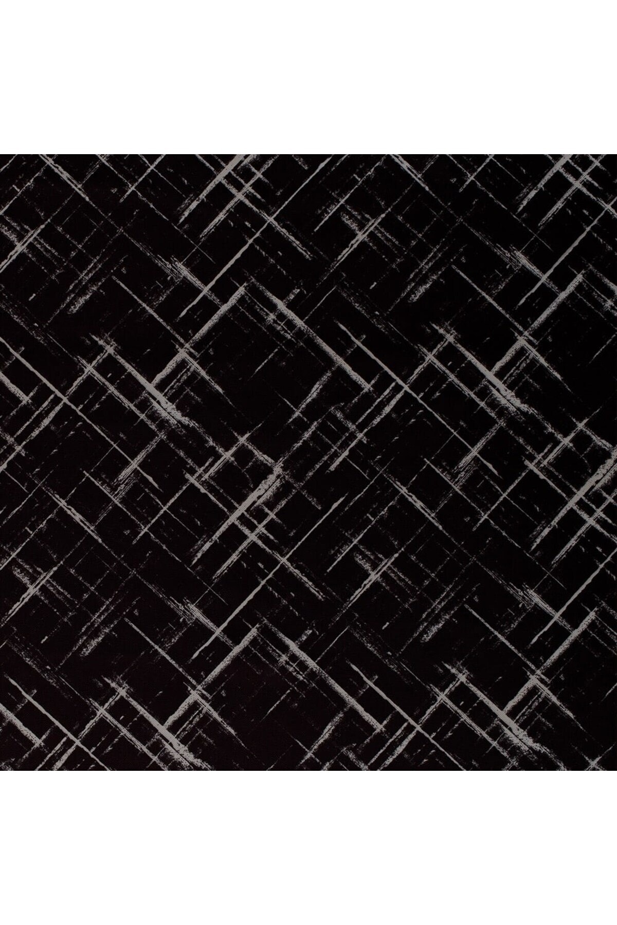 Geometrik Siyah Beyaz Modern Desen Dokuma Dijital Baskılı Petek Kumaş