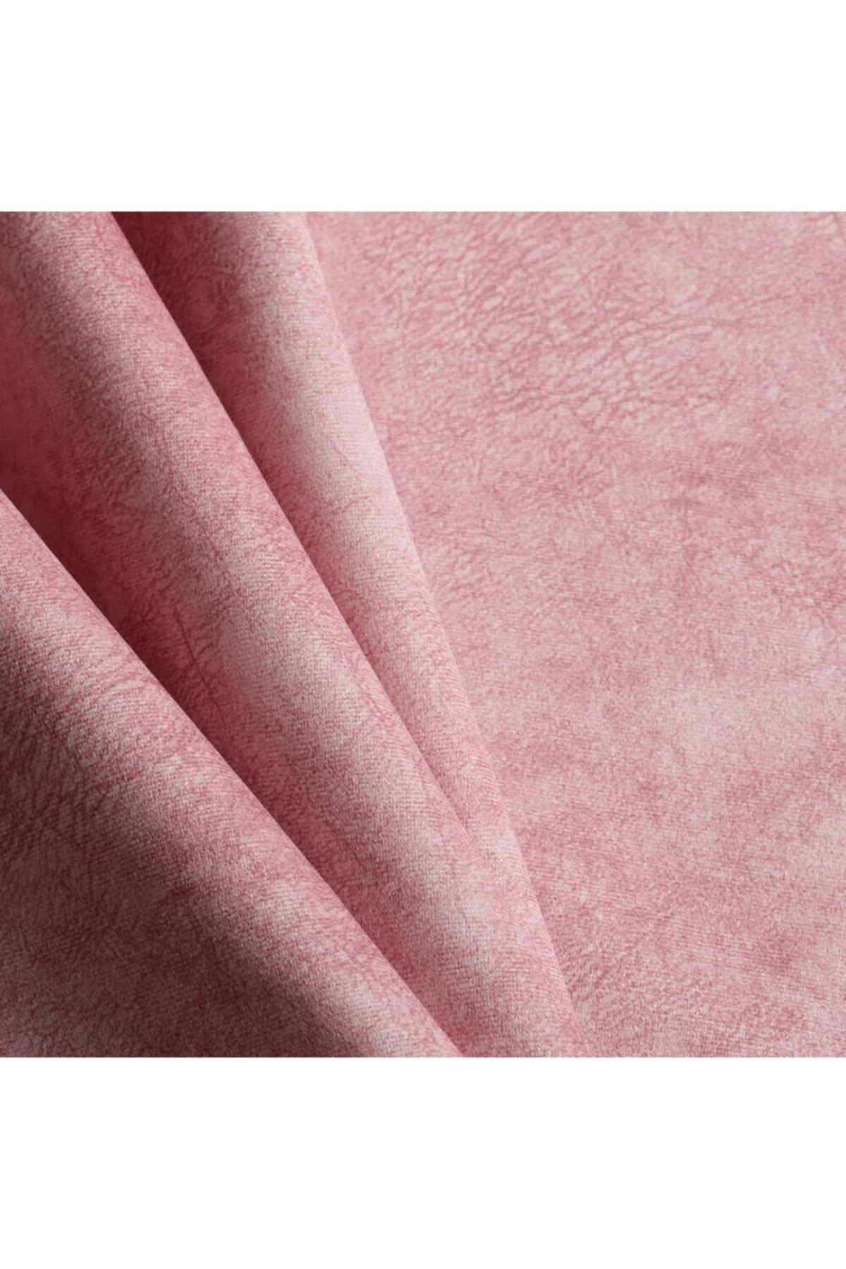 Pembe Dallas Nubuk Örme Kadife Döşemelik Kumaş